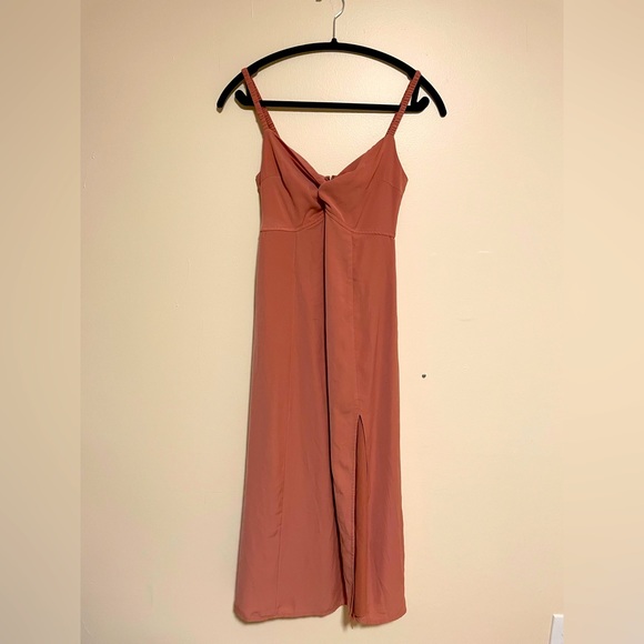Abercrombie Twist Front Midi Dress *WORN ONCE* - Picture 2 of 6